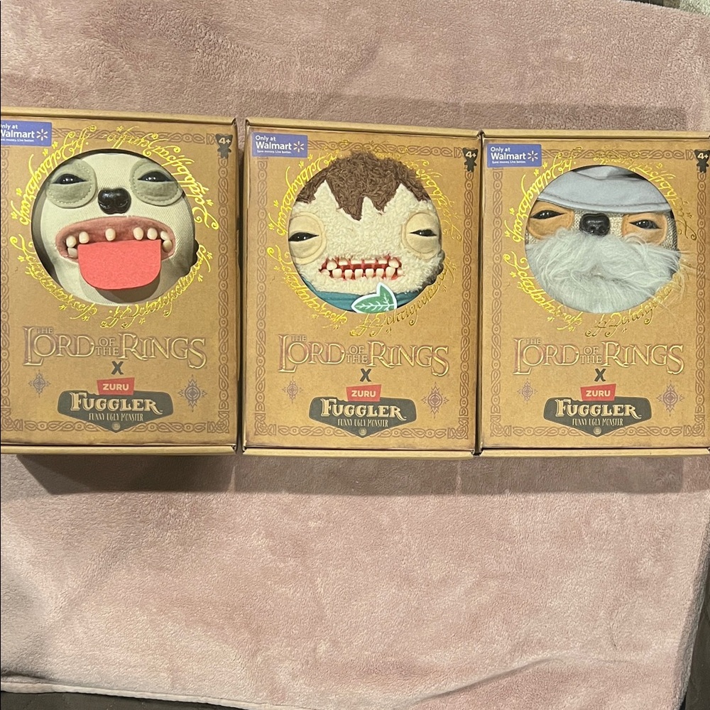 Lord of the Rings Fuggler Plush Set Of 3 Walmart Exclusive